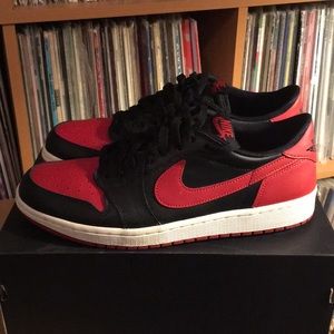Nike Air Jordan 1 Low “Bred” Sz. 10